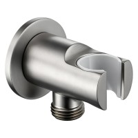 D113100000010BN Flow Підключення для душового шлангу з тримачем ручного душу, brushed nickel (1 сорт) DEVIT фото 1