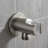 D113100000010BN Flow Підключення для душового шлангу з тримачем ручного душу, brushed nickel (1 сорт) DEVIT фото 2