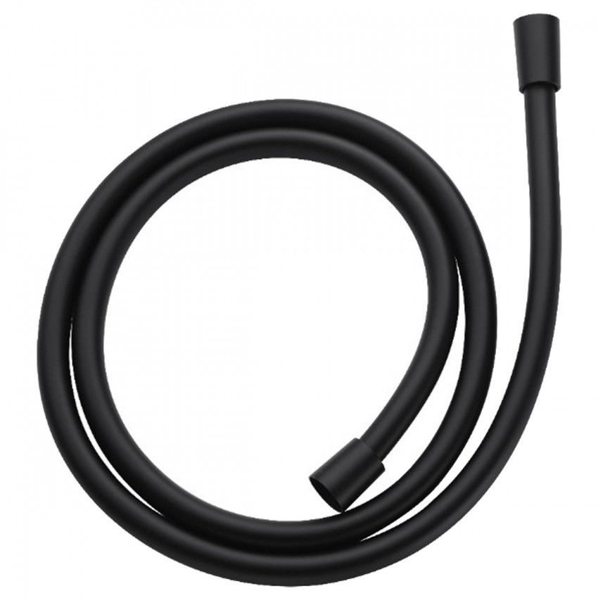 D113000001000BM Flow Душовий шланг з латунними гайками G1/2’’ довжиною 1,5 м, чорний матовий (1 сорт) DEVIT фото 2