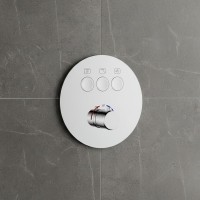 D114134010011C Flow Змішувач на 3 споживачі з термостатом, для ванни/душу, прихованого монтажу, хром (1 сорт) DEVIT