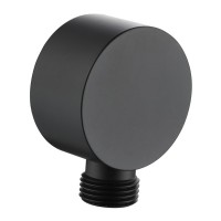 D113100000030BM Flow Підключення для душового шлангу, чорний матовий (1 сорт) DEVIT