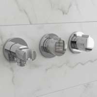 D114125300011C Flow Змішувач на 2 споживачі без термостату, для ванни/душу, прихованого монтажу, хром (1 сорт) DEVIT фото 1