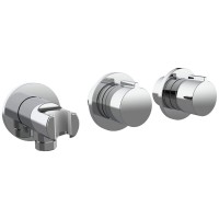 D114125300011C Flow Змішувач на 2 споживачі без термостату, для ванни/душу, прихованого монтажу, хром (1 сорт) DEVIT фото 2