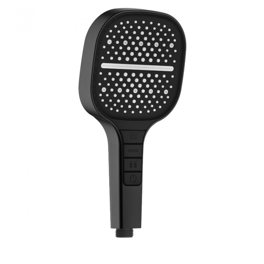 D113030000220MB Flow Ручна лійка, 3 режими струменю, чорний матовий (1 сорт) DEVIT