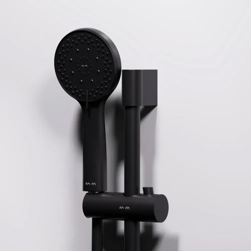 W94C-403-090BT X-Joy Square кабіна душова  90x90,  профіль мат.чорний, скло прозоре (1 сорт) AM.PM фото 4