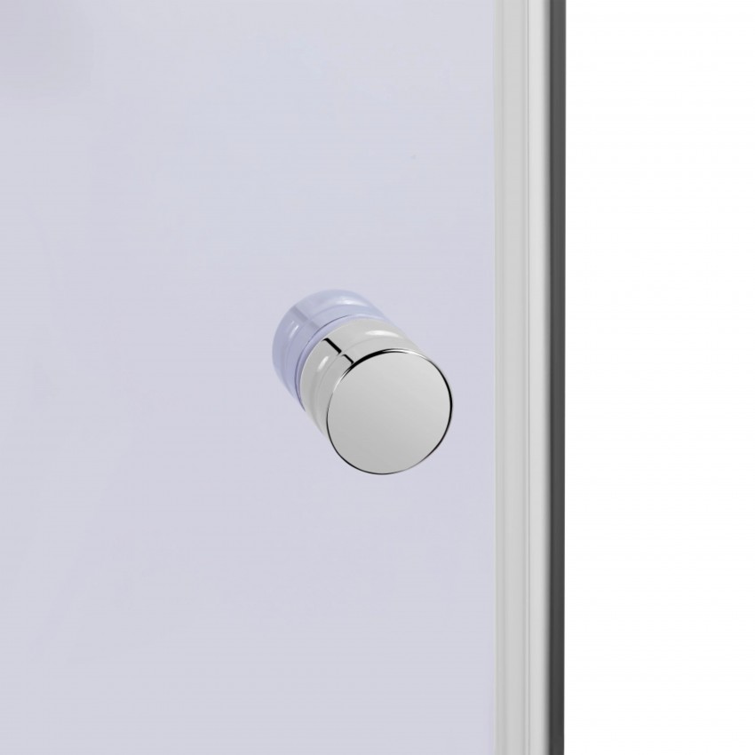 Душова кабіна Latwa SC90x90.SAT.LOW.GR полукругла, для низького піддону, висота 185 см, скло тоноване 4 мм, без піддону Lidz LIDZ фото 3