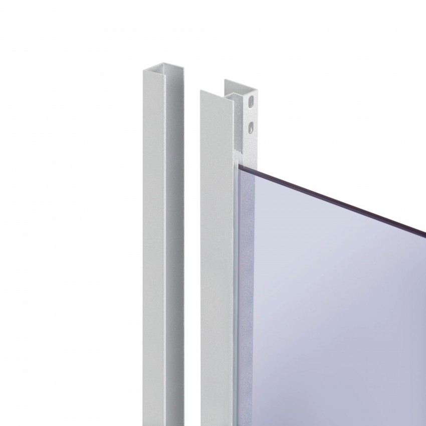 Душова кабіна Latwa SC90x90.SAT.LOW.GR полукругла, для низького піддону, висота 185 см, скло тоноване 4 мм, без піддону Lidz LIDZ фото 2