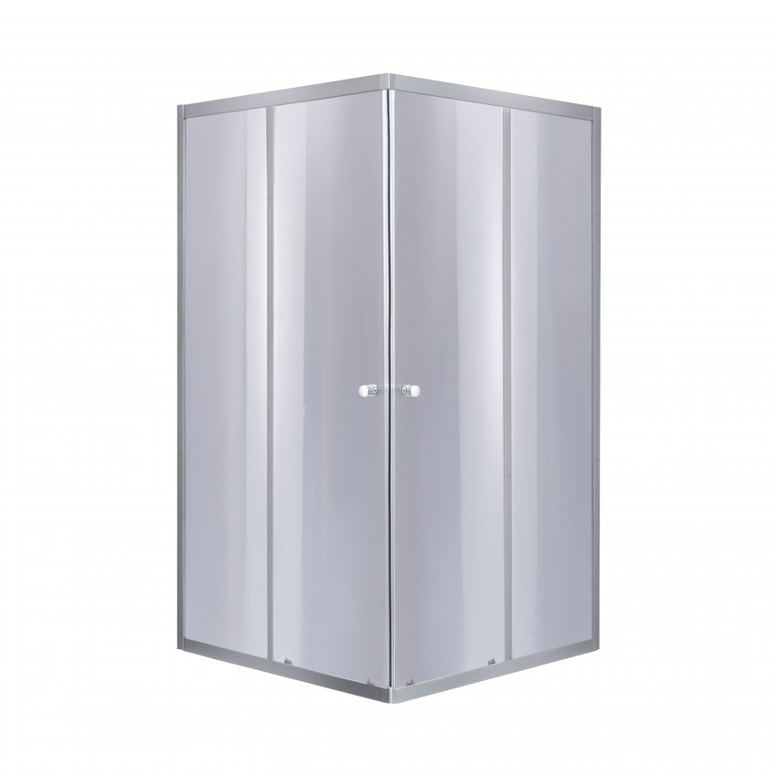 Набір: Душова кабіна Wawel SC80x80.SAT.LOW.GR, квадратна, скло тоноване 4 мм + Душовий піддон Kapielka ST80x80x14 Lidz LIDZ фото 2