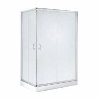 Набір: Душова кабіна Wawel SC120x80.SAT.LOW.FR, прямокутна, скло Frost 5 мм + Душовий піддон Kapielka ST120x80x14 Lidz LIDZ