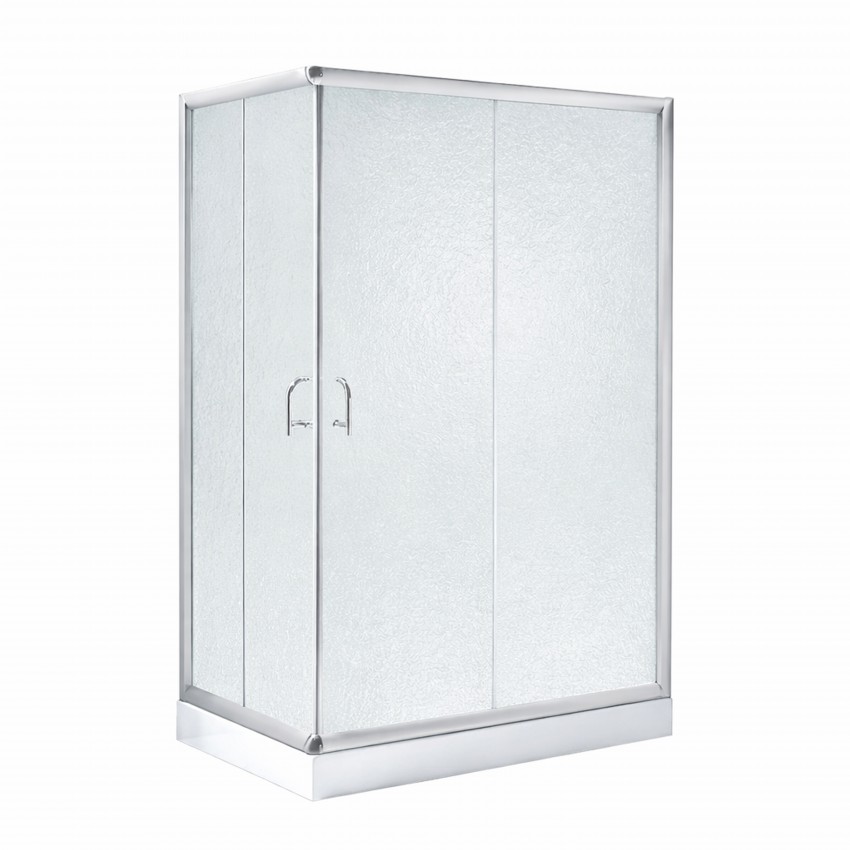 Набір: Душова кабіна Wawel SC120x80.SAT.LOW.FR, прямокутна, скло Frost 5 мм + Душовий піддон Kapielka ST120x80x14 Lidz LIDZ