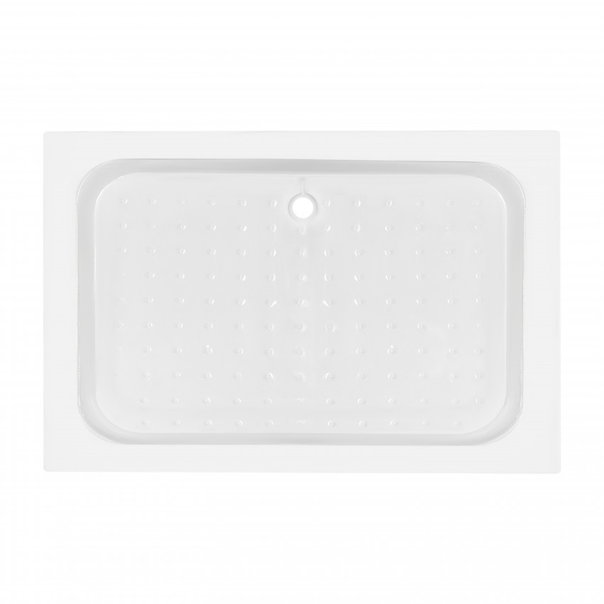 Душовий піддон Kapielka ST120x80х14 низький, прямокутний, діаметр зливу 52 мм Lidz LIDZ