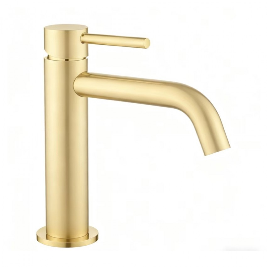 550534BG Flow Змішувач для раковини, brushed gold (1 сорт) DEVIT