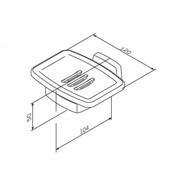 A9034200  Gem, Cкляна  мильниця з  настінним тримачем (1 сорт) AM.PM