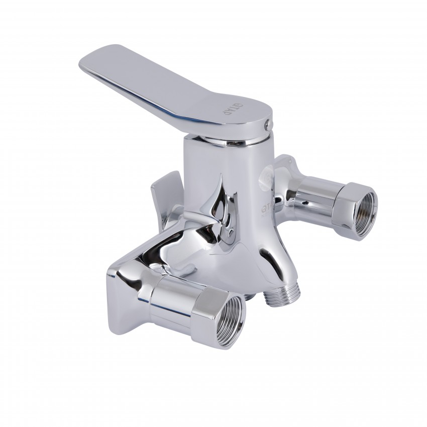 Змішувач для ванни Presto, Chrome (k35) з довгим поворотним виливом та душовим гарнітуром QTPRE2601CRM45573 Qtap QTAP фото 3