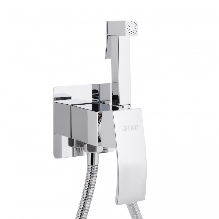 Набір для гігієнічного душу Swan Cascada, Chrome (k35) прямокутний QTSWA262CRM45567 Qtap QTAP фото 2