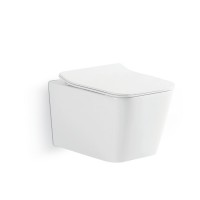 DLI30401111W Linea Підвісний безобідковий унітаз з кришкою soft-close та Vortex Flush, білий (1 сорт) DEVIT