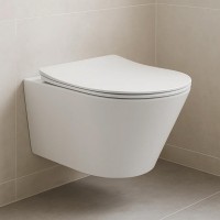 3801082 HARMONY Кришка soft-close до унітазу підвісного, білий глянець (1 сорт) DEVIT