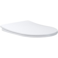 3801082 HARMONY Кришка soft-close до унітазу підвісного, білий глянець (1 сорт) DEVIT фото 1