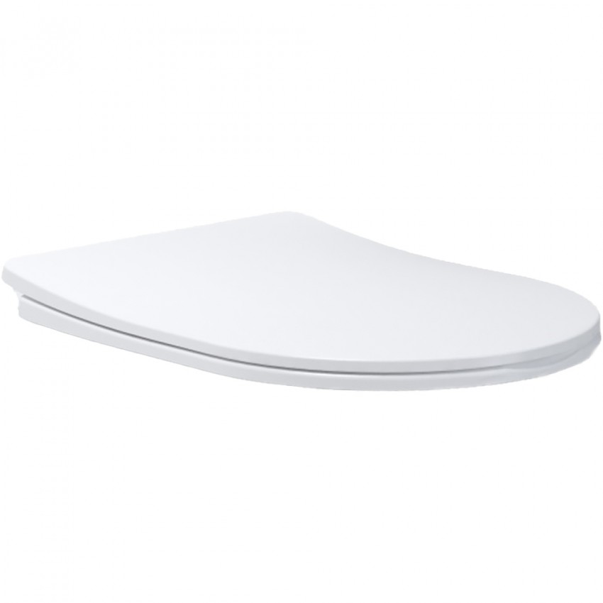 3801082 HARMONY Кришка soft-close до унітазу підвісного, білий глянець (1 сорт) DEVIT фото 1