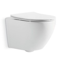 DUN30201111W Universal Підвісний безобідковий унітаз з кришкою soft-close та Vortex Flush, білий (1 сорт) DEVIT