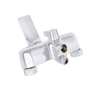 Змішувач для ванни Vlasta New, Chrome (k35) з довгим поворотним виливом та душовим гарнітуром QTVLA260CRM45644 Qtap QTAP фото 2