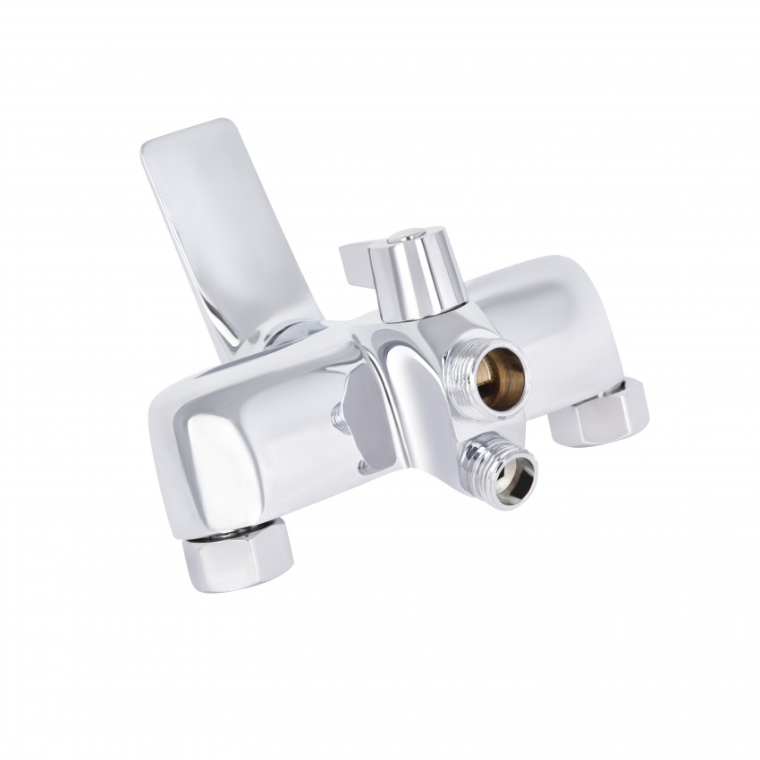 Змішувач для ванни Vlasta New, Chrome (k35) з довгим поворотним виливом та душовим гарнітуром QTVLA260CRM45644 Qtap QTAP фото 2