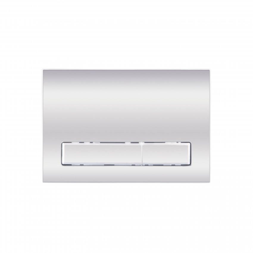 Клавіша змиву Nest 150x220x13 мм, Chrome, лінійна QT0111M08381CRM Qtap QTAP