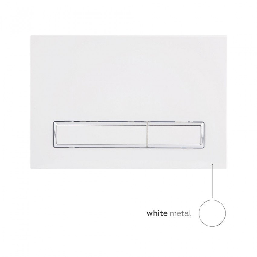 Клавіша змиву Nest 150x220x13 мм, White, лінійна QT0111M08V1384W Qtap QTAP фото 3