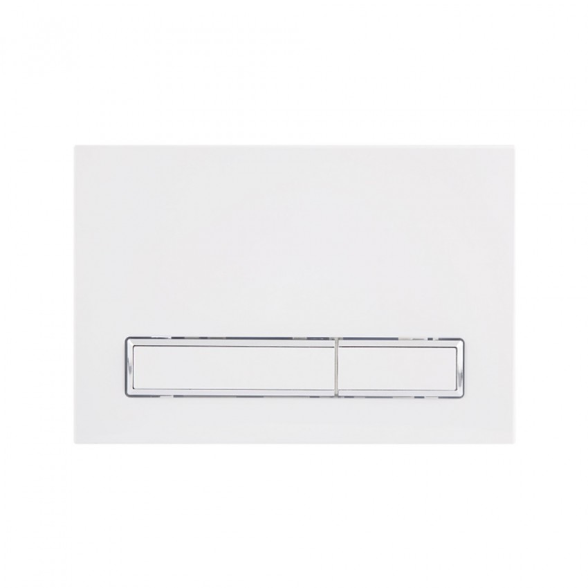 Клавіша змиву Nest 150x220x13 мм, White, лінійна QT0111M08V1384W Qtap QTAP