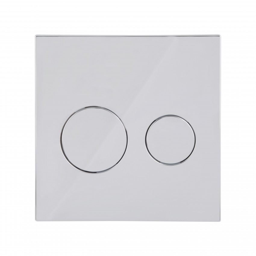 Клавіша змиву Nest UNI 190x190x13 мм, Chrome, кругла QT0211P01V1009CRM Qtap QTAP