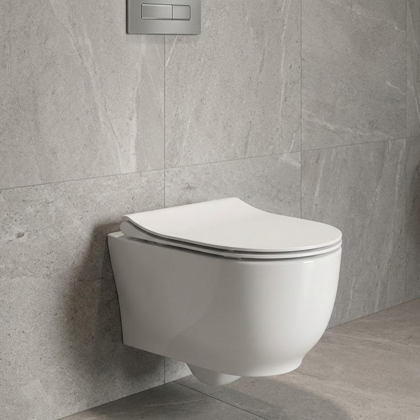 SET C190 WHB LUNA CLEAN ON унітаз підвісний з кришкою soft close (1 сорт) CERSANIT-С Україна