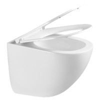 DUN0930111W Unda Унітаз підвісний 495x360x390mm з кришкою soft-close, Vortex Flush, білий глянець (1 сорт) DEVIT фото 2