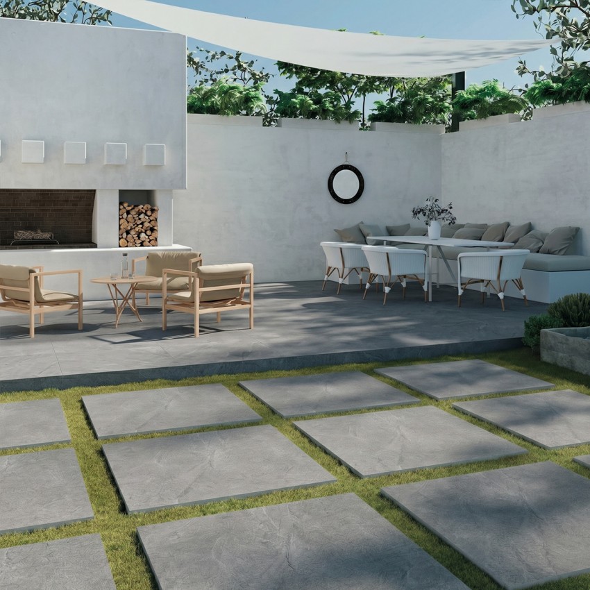GRES ASH SILVER (AS10) RECT (1 сорт) CERRAD
