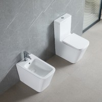 DFL2170211W Flow square Компакт 610x365x825мм з кришкою soft-close, Vortex Flush, білий глянець (1 сорт) DEVIT фото 4