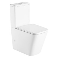 DFL2170211W Flow square Компакт 610x365x825мм з кришкою soft-close, Vortex Flush, білий глянець (1 сорт) DEVIT фото 1