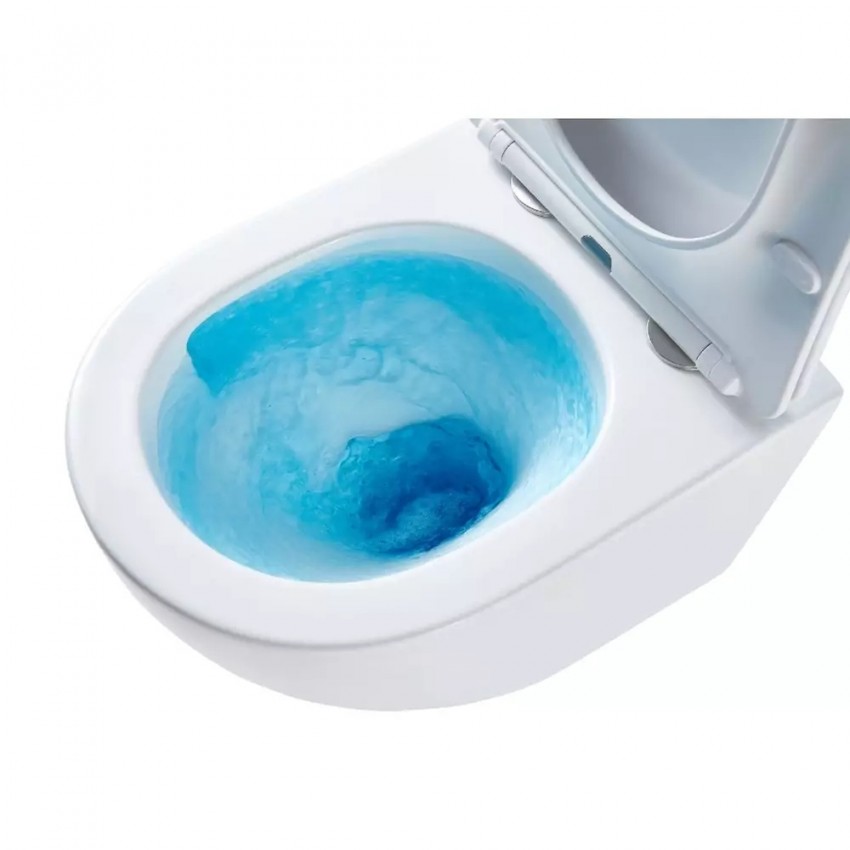 DFL0460111MB Flow Унітаз підвісний 495x365x365mm з кришкою soft-close, Vortex Flush, матовий чорний (1 сорт) DEVIT фото 4