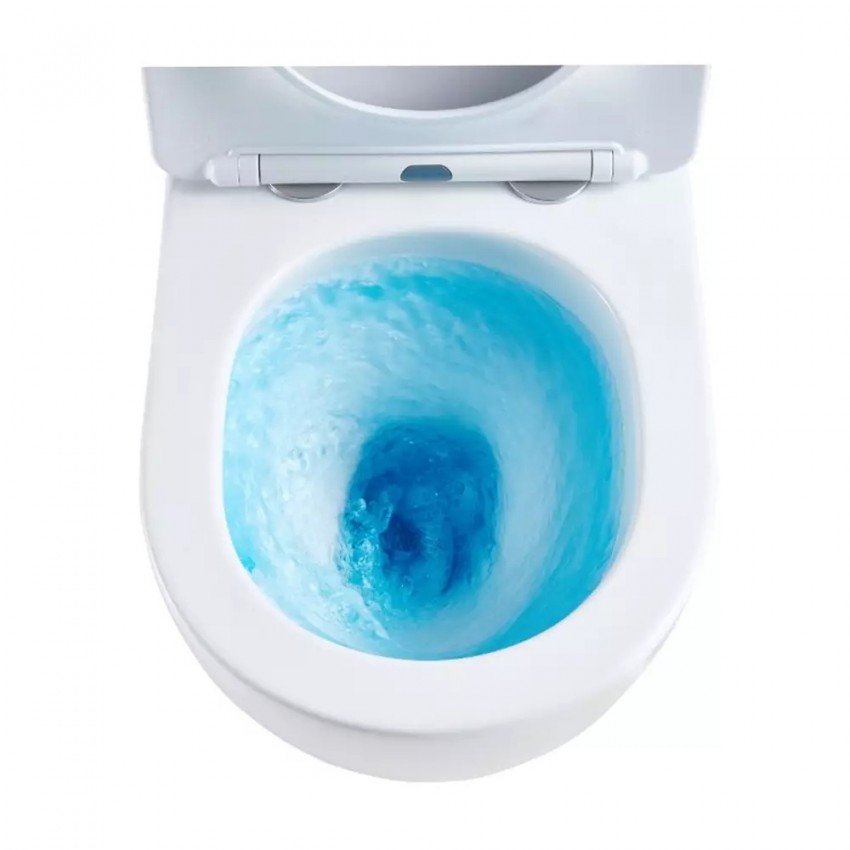 DFL0460111MB Flow Унітаз підвісний 495x365x365mm з кришкою soft-close, Vortex Flush, матовий чорний (1 сорт) DEVIT фото 3