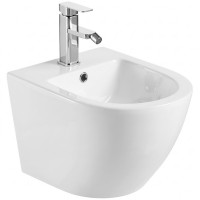 DFL0460400W Flow Біде 495x365x330мм з отвором під змішувач, білий глянець (1 сорт) DEVIT фото 1