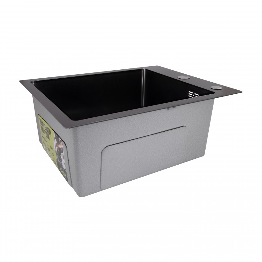 Мийка для кухні інтегрована Handmade H4050B Brushed Black PVD 3,0/1,0 мм LDH4050BRUBLM49439 Lidz LIDZ фото 3