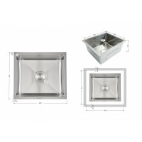Мийка для кухні інтегрована під стільницю Handmade H4843 Brushed Steel 3,0/1,0 мм LDH4843BRU49441 Lidz LIDZ фото 1