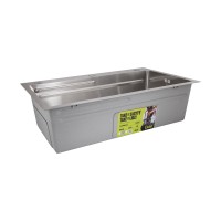 Мийка для кухні інтегрована Handmade H7545 Brushed Steel 3,0/1,0 мм LDH7545BRU49457 Lidz LIDZ фото 4