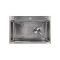 Мийка для кухні інтегрована Handmade H6845 Brushed Steel 3,0/1,0 мм LDH6845BRU49455 Lidz LIDZ фото 2