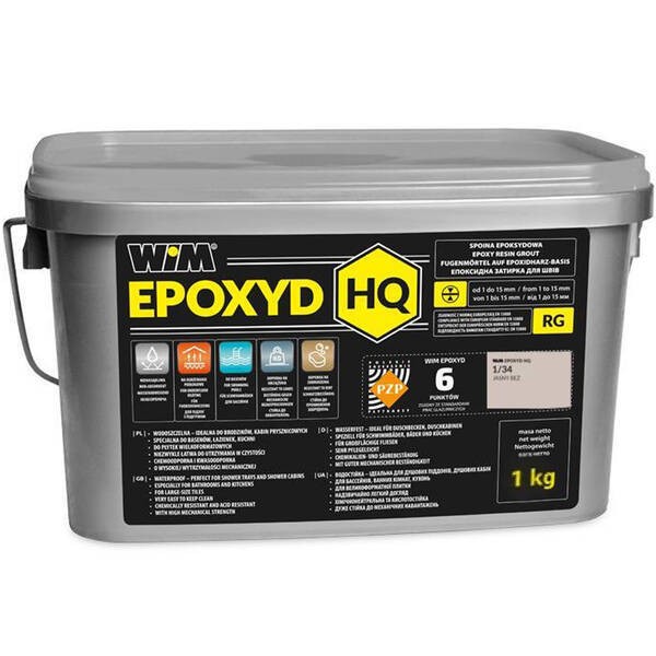 Зат WIMEPOXYD HQ 1/34 1кг  ясний беж WIM-Epoxyd фото 1