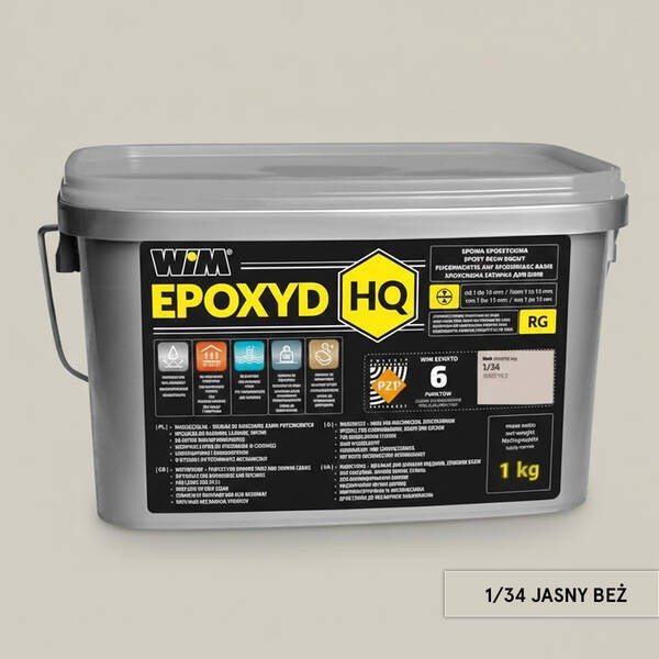 Зат WIMEPOXYD HQ 1/34 1кг  ясний беж WIM-Epoxyd