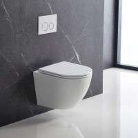 DFL0460111MW Flow Унітаз підвісний 495x365x365mm з кришкою soft-close, Vortex Flush, матовий білий (1 сорт) DEVIT