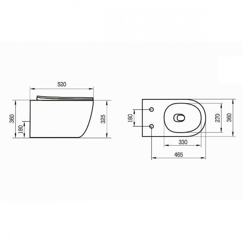 DBA70251111W Balance Підвісний безобідковий унітаз з кришкою soft-close, Vortex Flush, білий глянець (1 сорт) DEVIT фото 2
