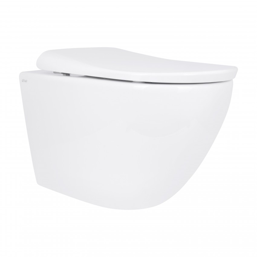 Унітаз підвісний Robin ML Ultra Quiet 520x365x365 мм, White, з сидінням Slim Duroplast/ Soft-close/ MagLock QTROBML26W49623 Qtap QTAP