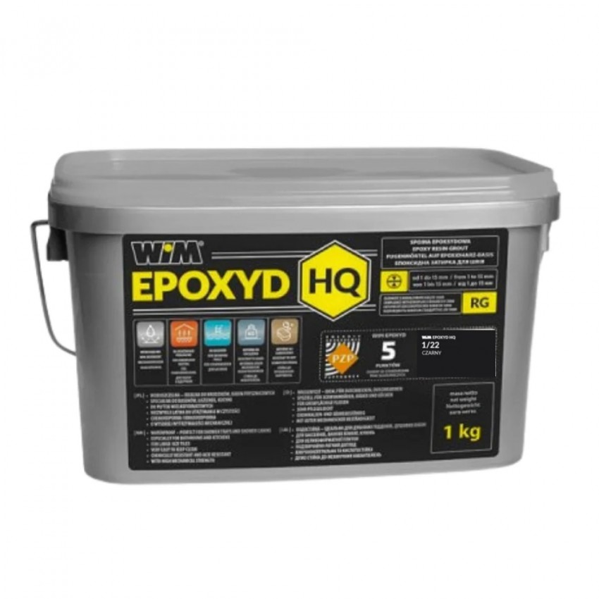 Зат WIMEPOXYD HQ 1/22 1кг чорний (1 сорт) WIM фото 1