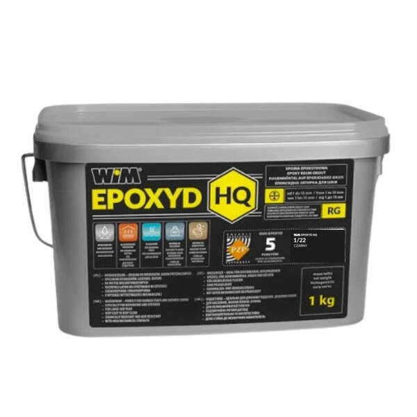 Зат WIMEPOXYD HQ 1/22 1кг чорний WIM-Epoxyd фото 1