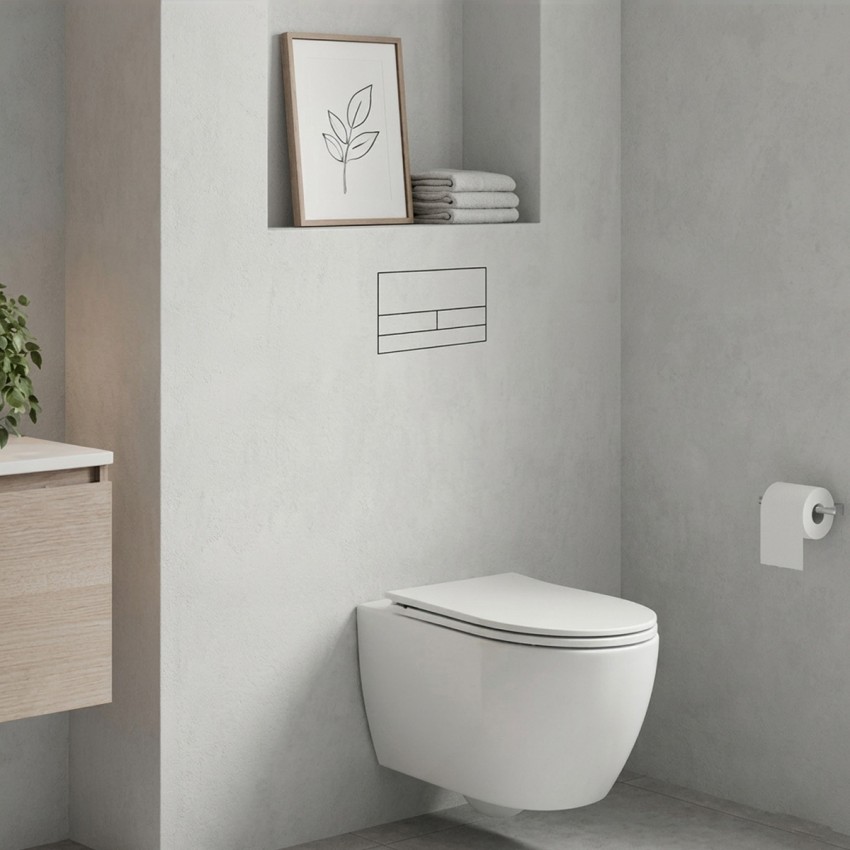 E10053 Кноппка M2 PRO для Tece, Vitra,Cersanit, Jomotech, Delta з розсхідниками (1 сорт) EDPLIT